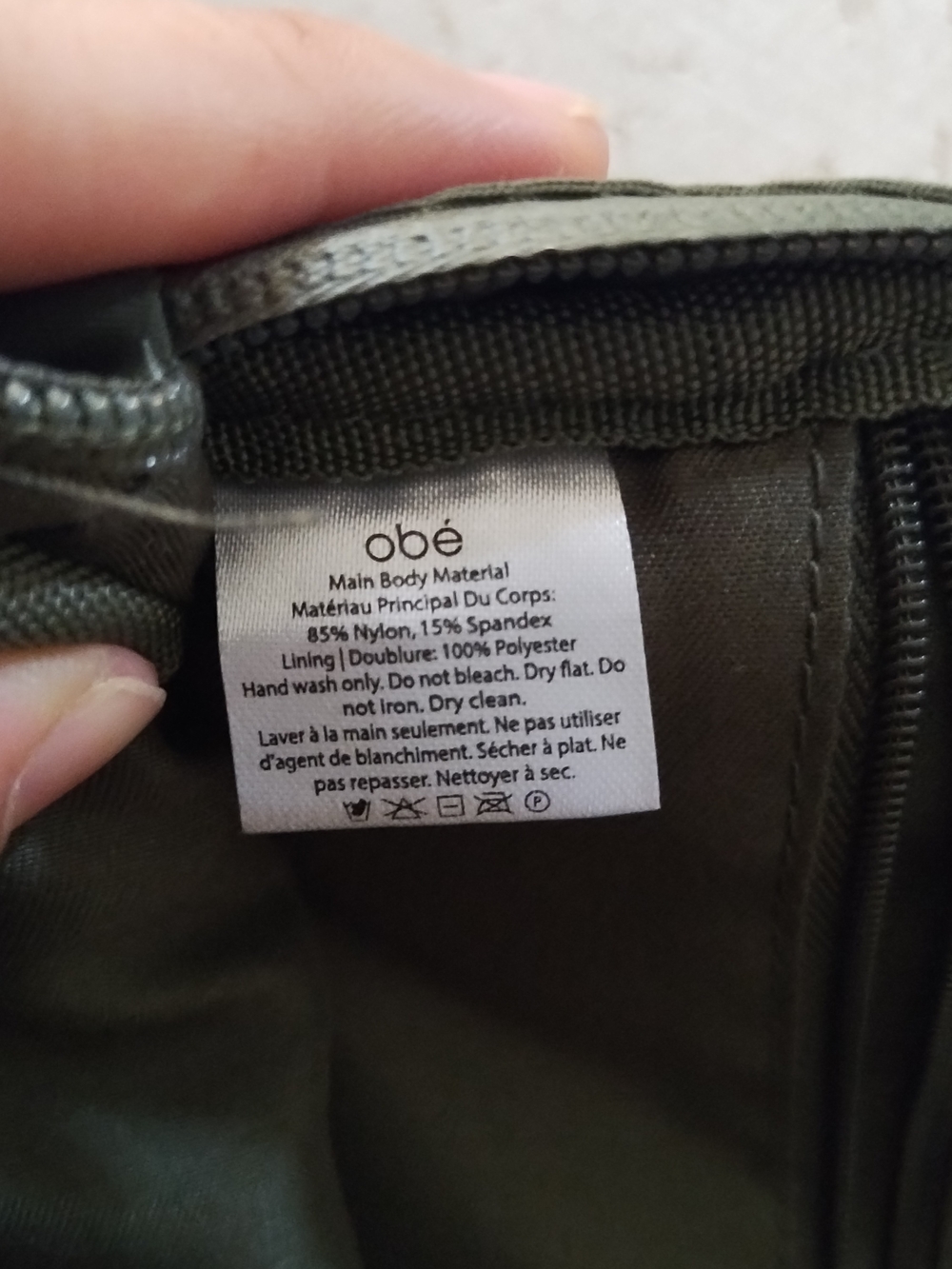 obé Olive Green Crossbody Belt Bag - Picture 5 of 7